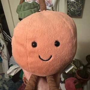 Jellycat peach Plush Toy